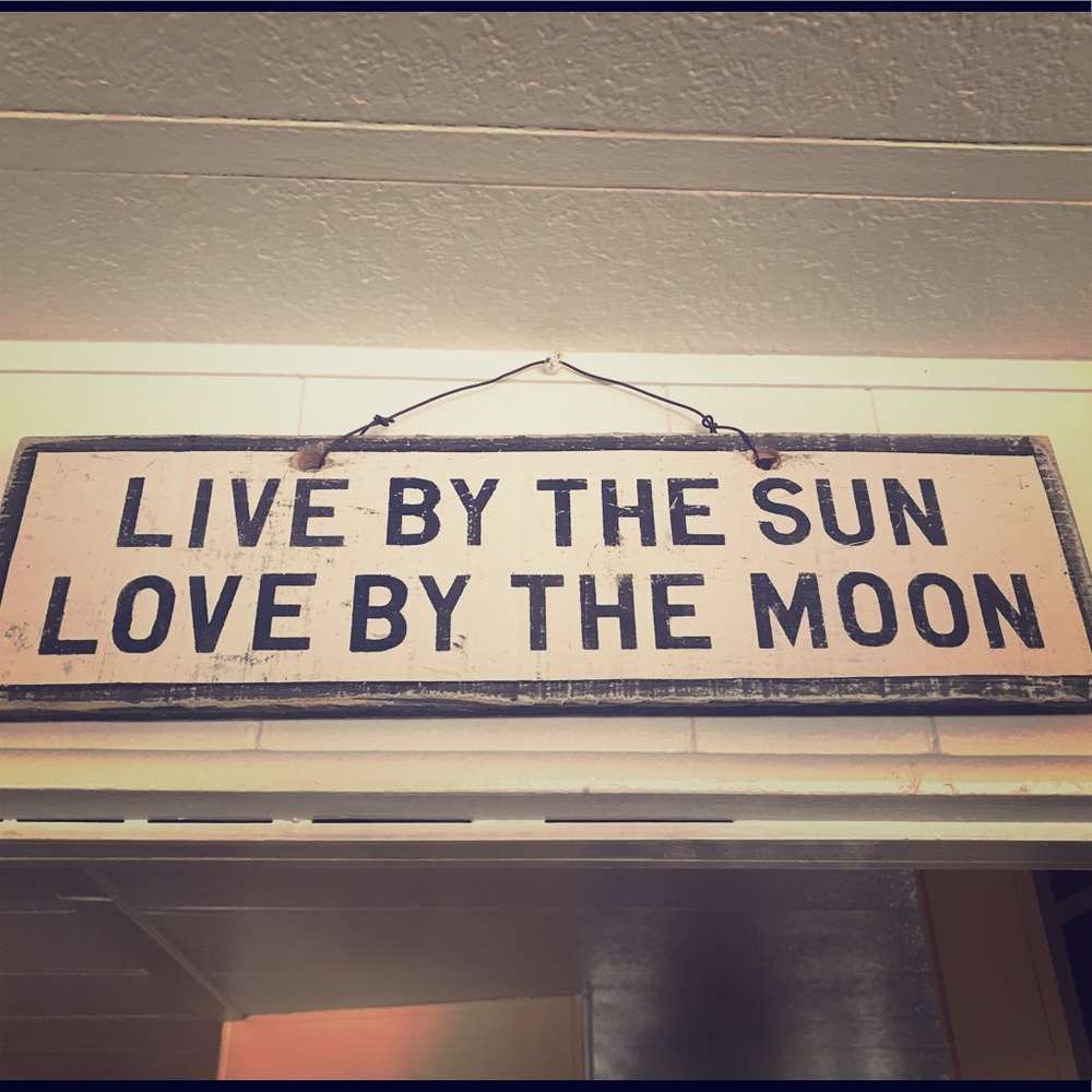 Brandy Melville weathered sign